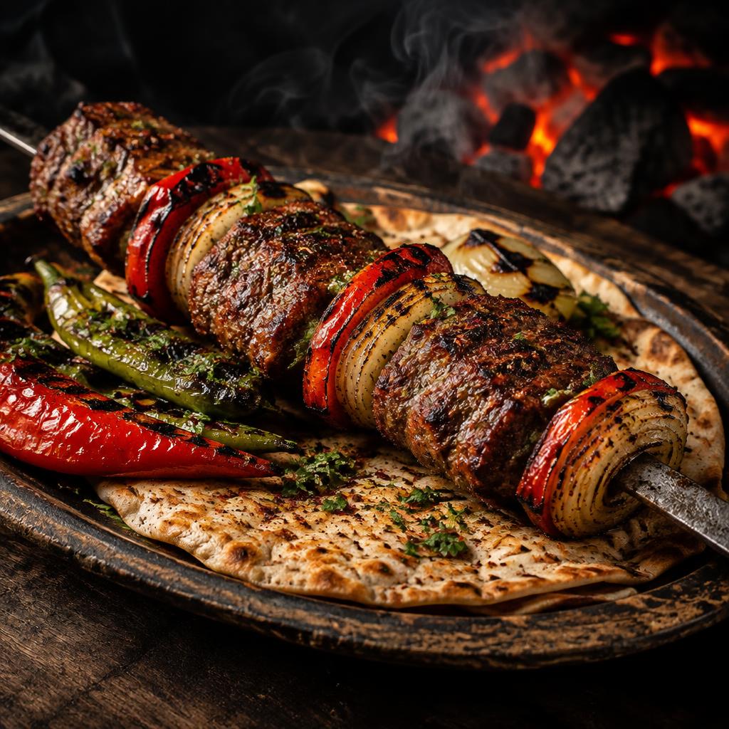 Kebab i meso s roštilja
